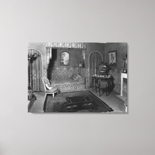 Bedroom belonging to Jeanne Lanvin  c.1920-25 Canvas Print