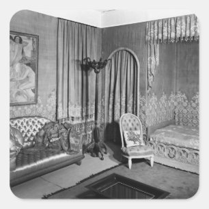Bedroom belonging to Jeanne Lanvin  c.1920-25 Square Sticker