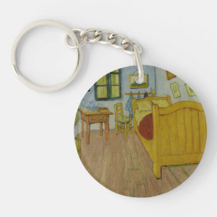 Bedroom in Arles, Oil Painting, Vincent Van Gogh Keychain