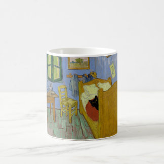 Bedroom in Arles with a black cat - Van Gogh Coffee Mug