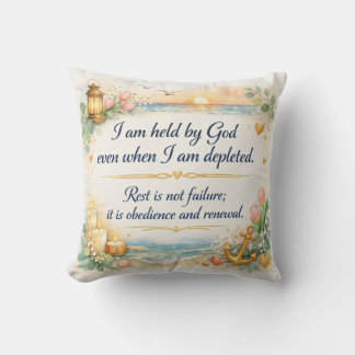 Bedroom Messianic Jewish Decor - Encouragement Art Throw Pillow