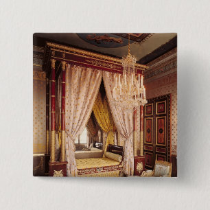 Bedroom of Queen Hortense de Beauharnais 2 Inch Square Button