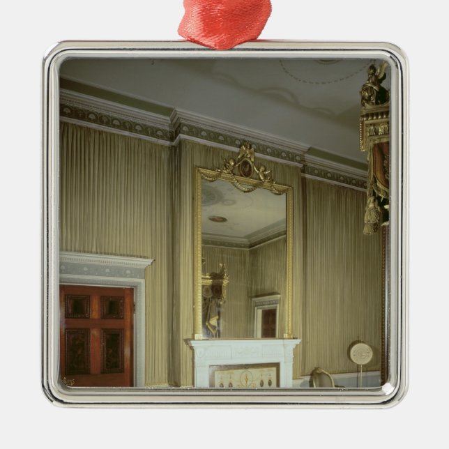 Bedroom with fireplace designed by Adam, c.1776 Metal Ornament (Front)