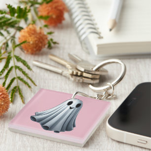 Bedsheet Ghost Keychain