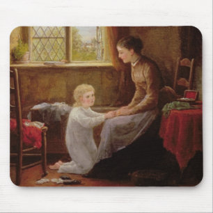 Bedtime, 1890 (oil on panel) mouse pad