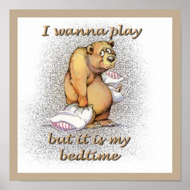 Bedtime Bear Poster (Front)