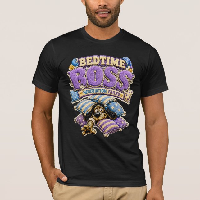 Bedtime Boss Funny Sleep Shirt (Front)