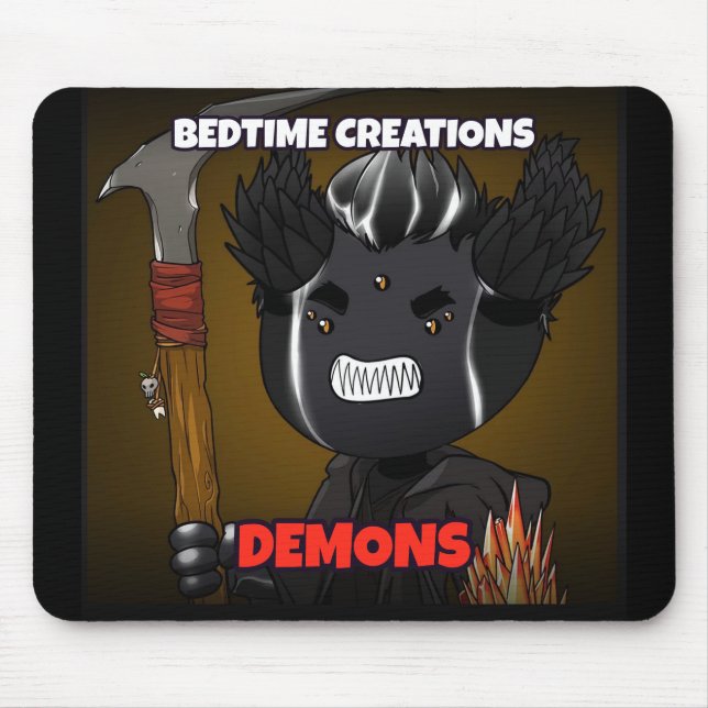 Bedtime Creations Demons Mouse Pad (Front)