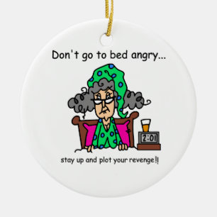 Bedtime Humour Ceramic Ornament