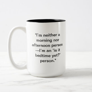 Bedtime Mug | Cadeau personnalisé pour les amateur