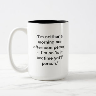 Bedtime Mug   Personalized Gift for Sleep Lovers