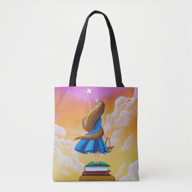 Bedtime Stories - Library Tote Bag (Front)