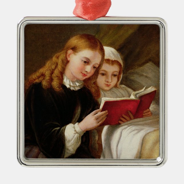 Bedtime Story Metal Ornament (Front)