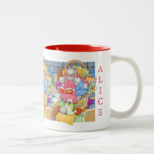 BEDTIME STORY Red Two-Tone Mug