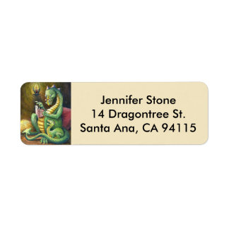 Bedtime Tales Dragon address Label