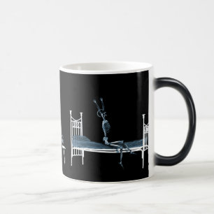 Bedtime X-Ray Skeleton Black Blue Magic Mug