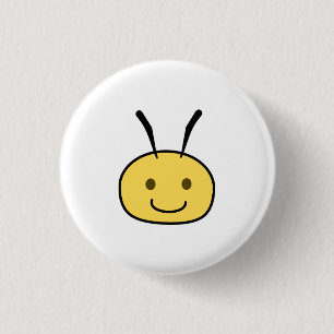 Bee 1 Inch Round Button