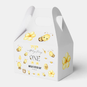 Bee 1st Birthday Favor Box