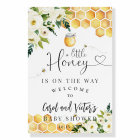 Bee A Little Honey Baby Shower Welcome Sign