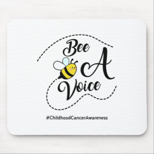 Bee A Voice Childhood Cancer Awareness  Mouse Pad