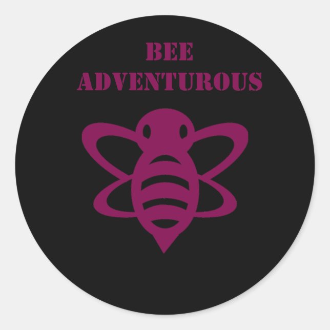 Bee Adventurous Sticker (Front)