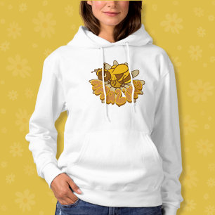 Bee Amazing - Cute Cartoon Bumble Bee & Daisy Hoodie