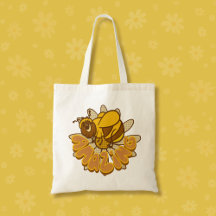 Bee Amazing - Cute Cartoon Bumble Bee & Daisy