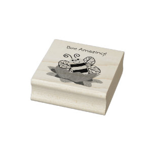 Bee Amazing personalize stamp