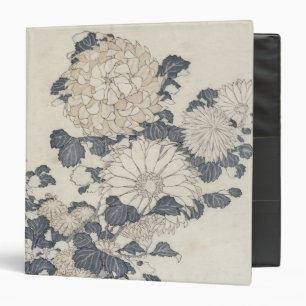 Bee and chrysanthemums binder