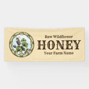 Bee and Clover Honey Business Banner