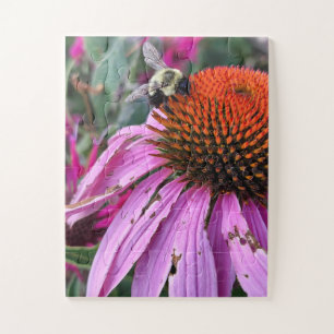 Bee and Coneflower  Jigsaw Puzzle