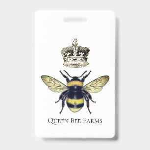 Bee and Crown Business Badge