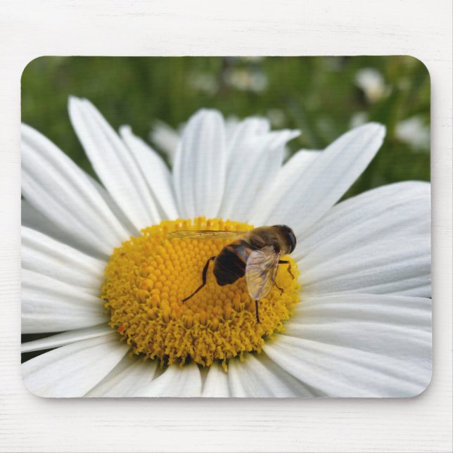 bee and daisy mouse pad (Front)