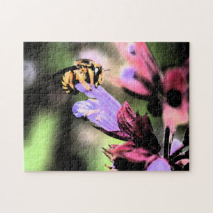 Bee and Flower 11x14 252pc jpcnm Jigsaw Puzzle