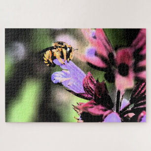 Bee and Flower 20x30 1014 pccna Jigsaw Puzzle