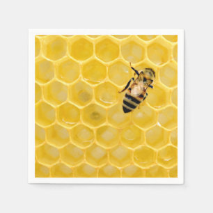 bee and honeycomb napkin