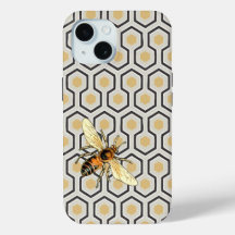 Bee and Honeycomb Pattern