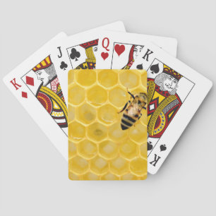 bee and honeycomb playing cards