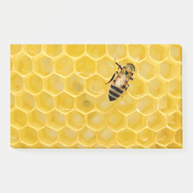 bee and honeycomb post-it notes (Front)
