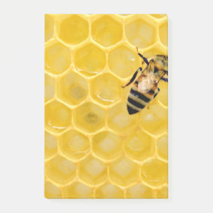 bee and honeycomb post-it notes