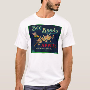 Bee Apple Crate Label T-Shirt