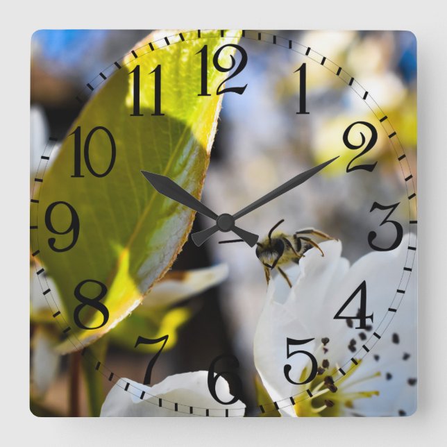 Bee Art Wall Clock (Front)