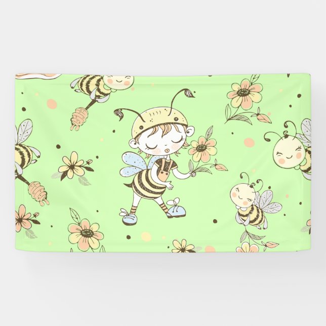 Bee Artwork Banner (Horizontal)