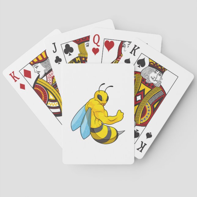 Bee as Bodybuilder Playing Cards (Back)
