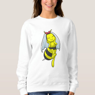Bee as Bride at Wedding with Veil Sweatshirt