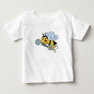 Bee as Mechanic with Wrench Baby T-Shirt