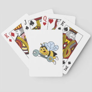 Bee as Mechanic with Wrench Playing Cards