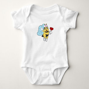 Bee as Nurse with Heart.PNG Baby Bodysuit