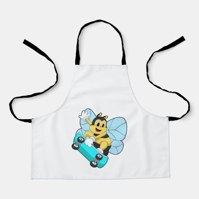 Bee as Skater with Skateboard Apron (Front)