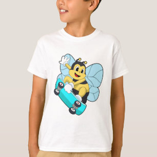 Bee as Skater with Skateboard T-Shirt